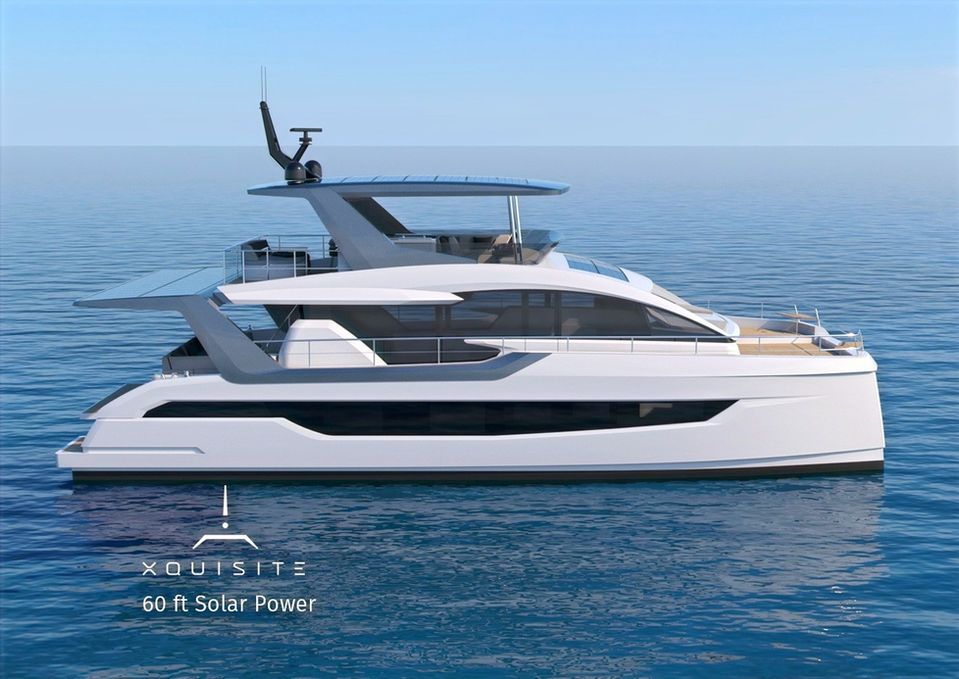 xquisite hybrid yacht 60ft with e-motion hybrid engine