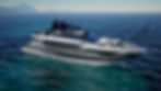 Pearl 100 hybrid with E-Motion system superyacht port side view