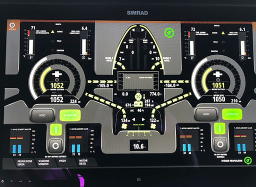 Simrad SanLorenzo yacht dashboard eMotion-hybrid.com